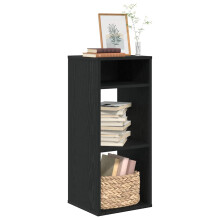 Berkfield Book Cabinet Black 34x31x80 cm Engineered Wood