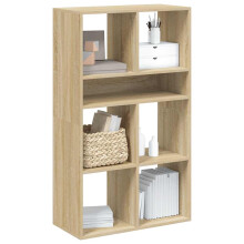 Berkfield Book Cabinet Sonoma Oak 66x31x112 cm Engineered Wood