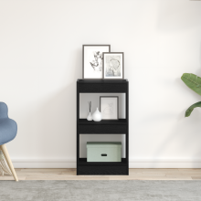 Berkfield Book Cabinet Black Oak 40 x 30 x 71.5 cm Engineered Wood