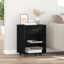 Berkfield Storage Cabinet Black Oak 46 x 36 x 59 cm Engineered Wood