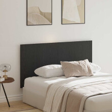 Berkfield Bed Headboard Black Oak 160 x 1.5 x 80.5 cm Engineered Wood