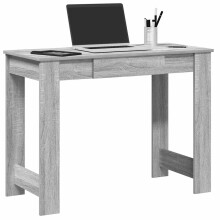 Berkfield Desk Grey Sonoma 100x45x75 cm Engineered Wood