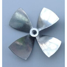 Thrust Aluminum 4 Blade RC Boat Propeller 4mm Shaft 44mm 55mm 60mm Metal Model Boat Parts