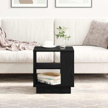 Berkfield Coffee Table Black Oak 40 x 40 x 43 cm Engineered Wood