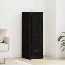 Berkfield Highboard Black Oak 36 x 35.5 x 103.5 cm Engineered Wood