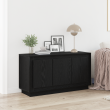 Berkfield Sideboard Black Oak 102 x 35 x 55 cm Engineered Wood