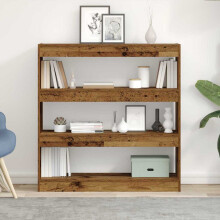Berkfield Book Cabinet Old wood 100 x 30 x 103 cm Engineered Wood
