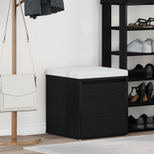 Berkfield Chest of Drawers Black Oak 40.5 x 40 x 40 cm Engineered Wood