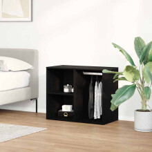 Berkfield Cosmetic Cabinet Black Oak 80 x 40 x 65 cm Engineered Wood