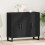 Berkfield Sideboard Black Oak 90 x 34 x 80 cm Engineered Wood 1