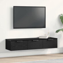 Berkfield Wall Cabinet Black Oak 102 x 30 x 20 cm Engineered Wood
