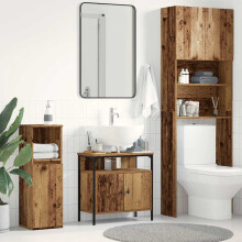 Berkfield Bathroom Sink Cabinet Old Wood 60x30x60 cm Engineered Wood
