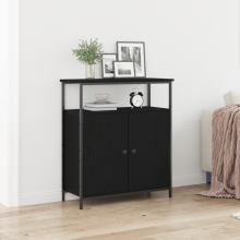 Berkfield Sideboard Black Oak 70 x 30 x 80 cm Engineered Wood