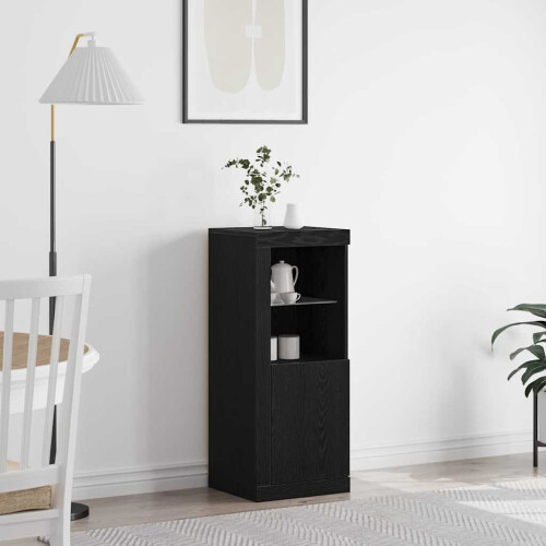 Berkfield LED Sideboard Black 41 x 37 x 100 cm Engineered Wood