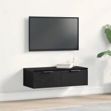 Berkfield Wall Cabinet Black Oak 68 x 30 x 20 cm Engineered Wood