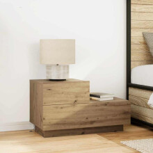 Berkfield Bedside Cabinet Artisan Oak 70 x 36 x 40.5 cm Engineered Wood