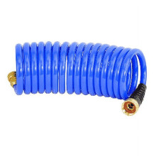HoseCoil 15' modrá samonavíjacia hadica s flexibilným odľahčením