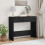 Berkfield Console Table Black Oak 30 x 36 x 75 cm Engineered Wood 1