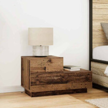 Berkfield Bedside Cabinet Old Wood 70 x 36 x 40.5 cm Engineered Wood