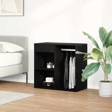 Berkfield Cosmetic Cabinet Black Oak 80 x 40 x 75 cm Engineered Wood