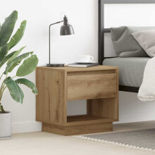 Berkfield Nightstand Artisan Oak 45 x 34 x 44 cm Engineered Wood