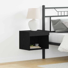 Berkfield TV Cabinet Set 2 pcs Black Oak 40 x 30 x 30 cm Engineered Wood