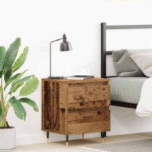 Berkfield Bedside Cabinet Old Wood 40 x 35 x 50 cm Engineered Wood