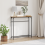 Berkfield Console Table Old Wood 75 x 19.5 x 75 cm Engineered Wood 1