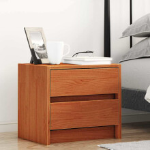 Berkfield Bedside Tables Wax Brown 40 x 30.5 x 35.5 cm Pine Wood