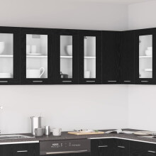 Berkfield Hanging Cabinet Black Oak 60 x 31 x 60 cm Engineered Wood