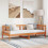 Berkfield Bed Frame with Headboard Wax Brown 90 x 190 cm Solid Pine Wood 1