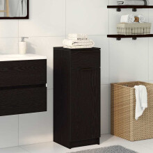 Berkfield Bathroom Cabinet Black oak 32 x 34 x 90 cm Engineered wood