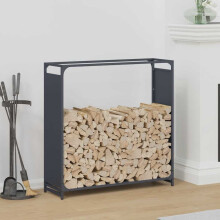 Berkfield Firewood Rack Anthracite 90x28x90 cm Cold-rolled steel