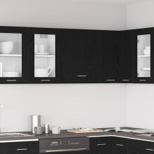 Berkfield Hanging Cabinet Black Oak 50 x 31 x 60 cm Engineered Wood