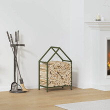 Berkfield Firewood Rack Olive Green 40x25x60 cm Cold-rolled steel