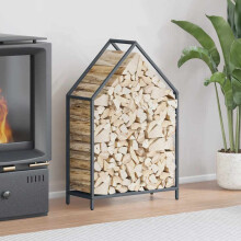 Berkfield Firewood Rack Anthracite 60x25x90 cm Cold-rolled steel