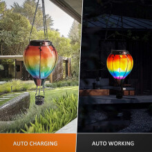 Solar Hot Air Balloon Lantern Outdoor Decor 1 Pack
