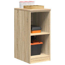 Berkfield Garage Storage Cabinet Sonoma Oak 40x51x85 cm Solid Wood Pine