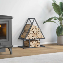 Berkfield Firewood Rack Anthracite 50x25x60 cm Cold-rolled steel
