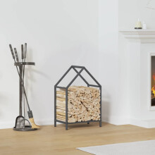Berkfield Firewood Rack Anthracite 40x25x60 cm Cold-rolled steel