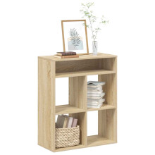 Berkfield Book Cabinet Sonoma Oak 66x31x80 cm Engineered Wood