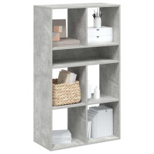 Berkfield Book Cabinet Concrete Grey 66x31x112 cm Engineered Wood