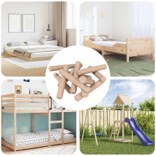 Berkfield Wooden Dowels 24000 pcs Brown Solid wood