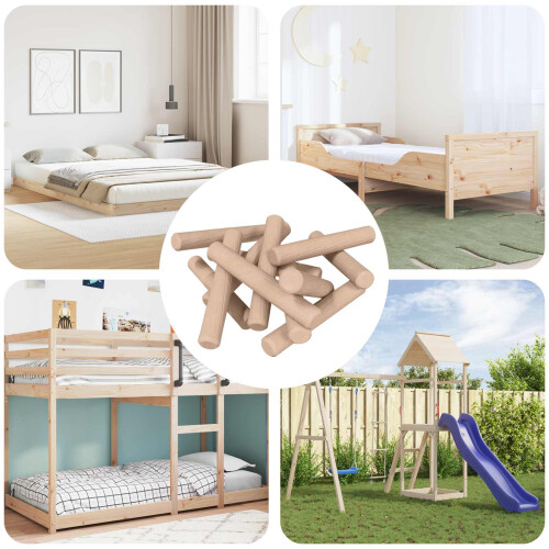 Berkfield Wooden Dowels 24000 pcs Brown Solid wood