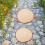 Eease round log paver step stones garden outdoor 2 pcs 2