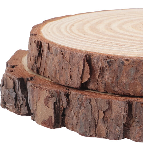 Eease round log paver step stones garden outdoor 2 pcs 2