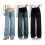 Comfortable Maternity Jeans Featuring Supportive Belly-Black M 3