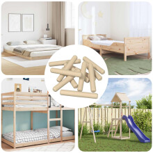Berkfield Wooden Dowels 12000 pcs Brown Solid wood