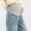 Comfortable Maternity Jeans Featuring Supportive Belly-Black M 5