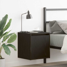 Berkfield Wall-Mounted Bedside Cabinets 2 pcs Black 38x34x40 cm
